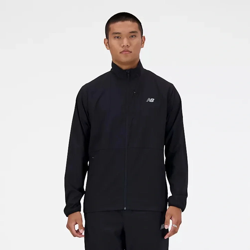 New Balance Men's Black Soft Shell Full Zip Performance Jacket